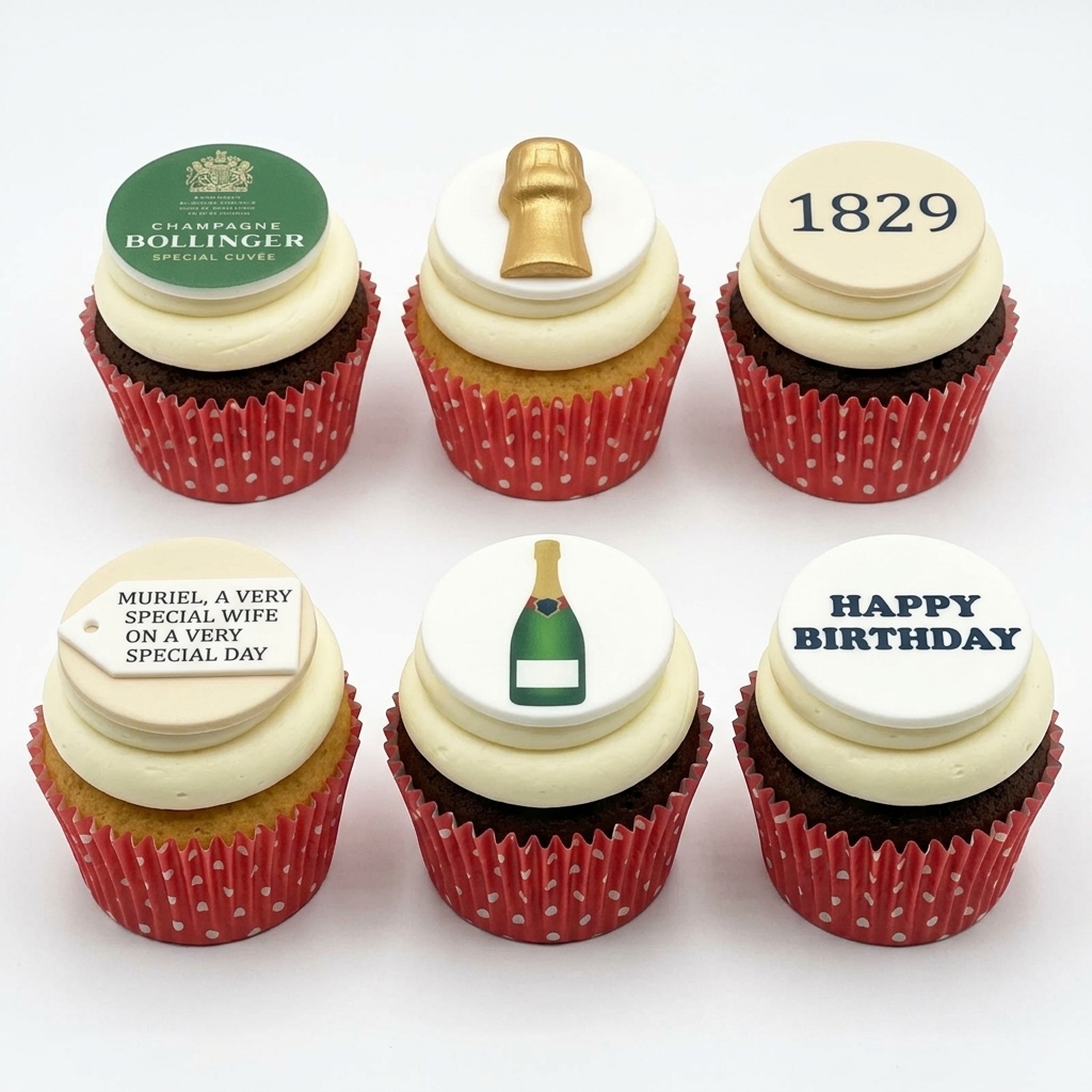 Champagne Celebration Birthday Cupcakes