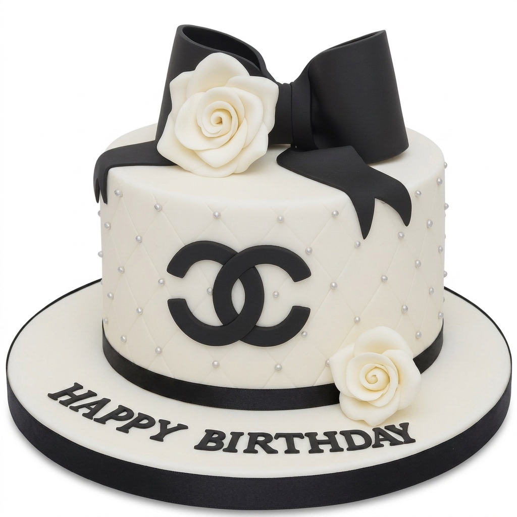 Chanel Inspired Birthday Cake for Her