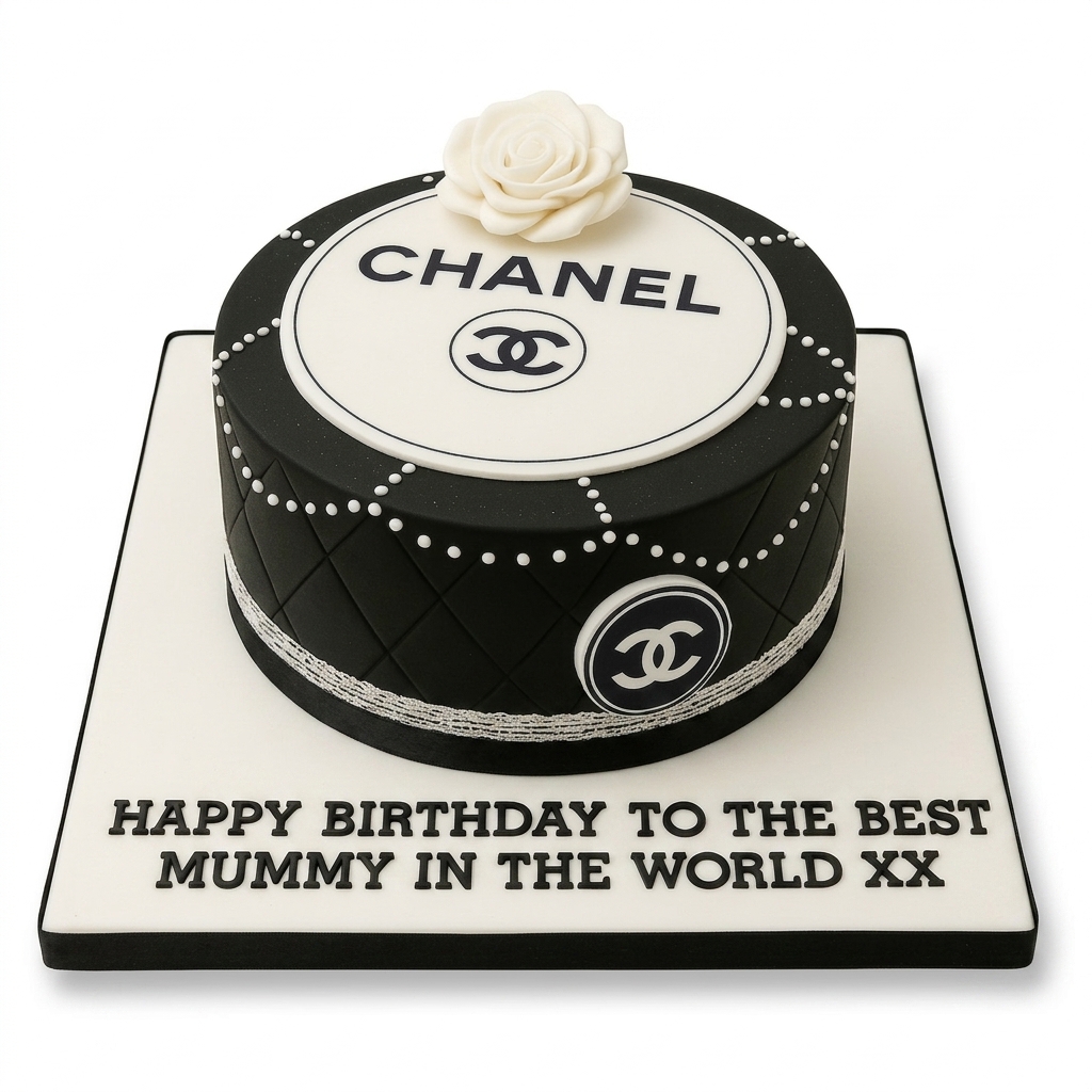 Chanel Inspired Birthday Cake