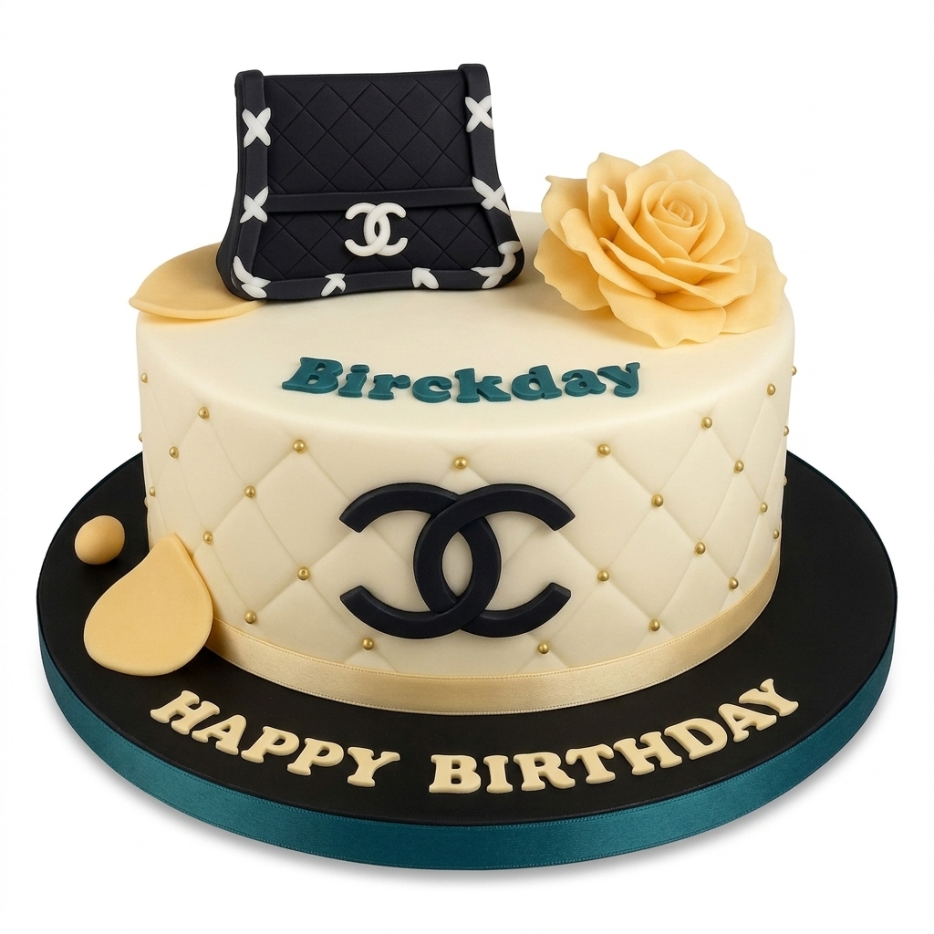 Chanel Inspired Handbag Birthday Cake