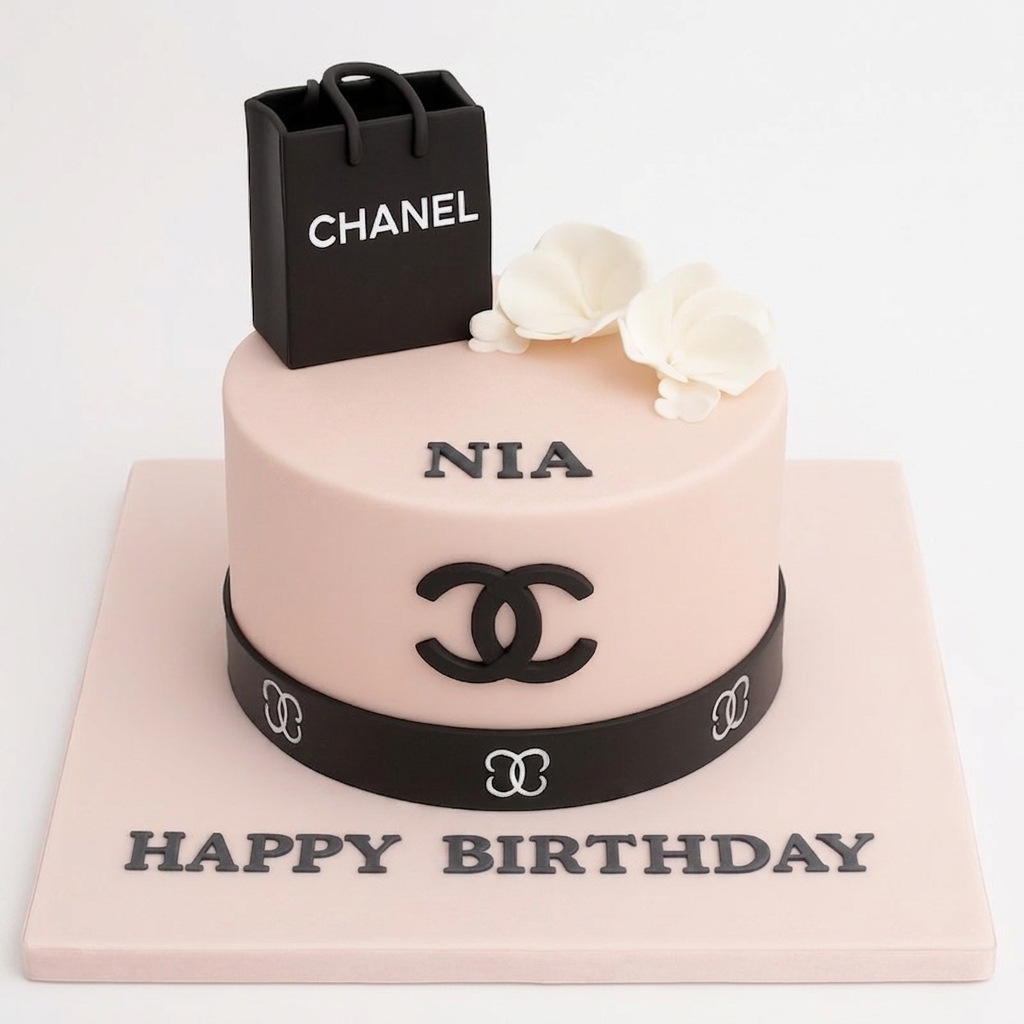 Chanel Designer Birthday Cake for Her