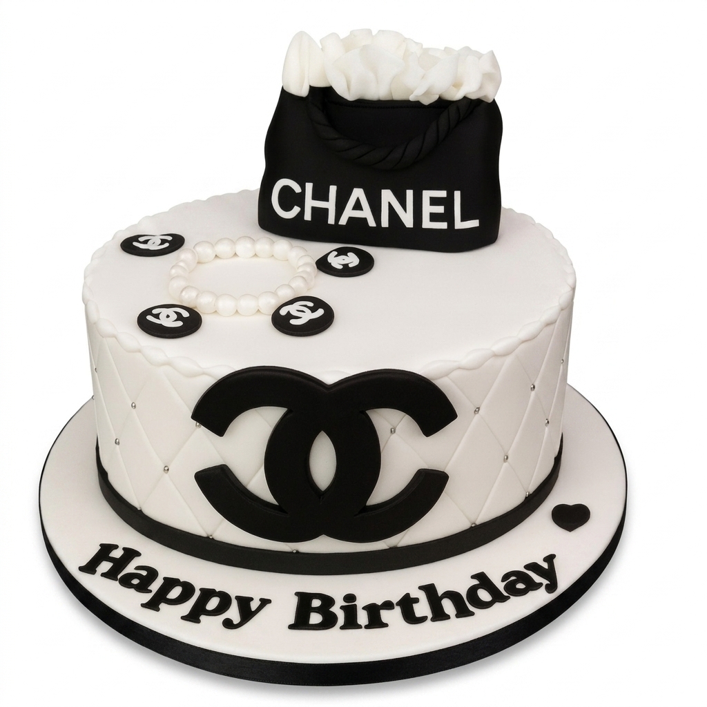Chanel Designer Birthday Cake