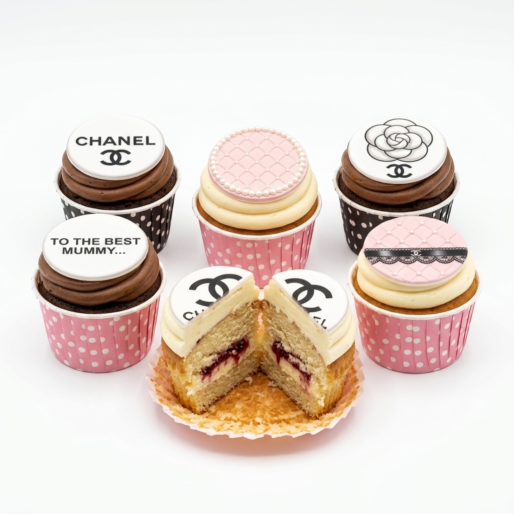 Chanel Designer Birthday Cupcakes for Her