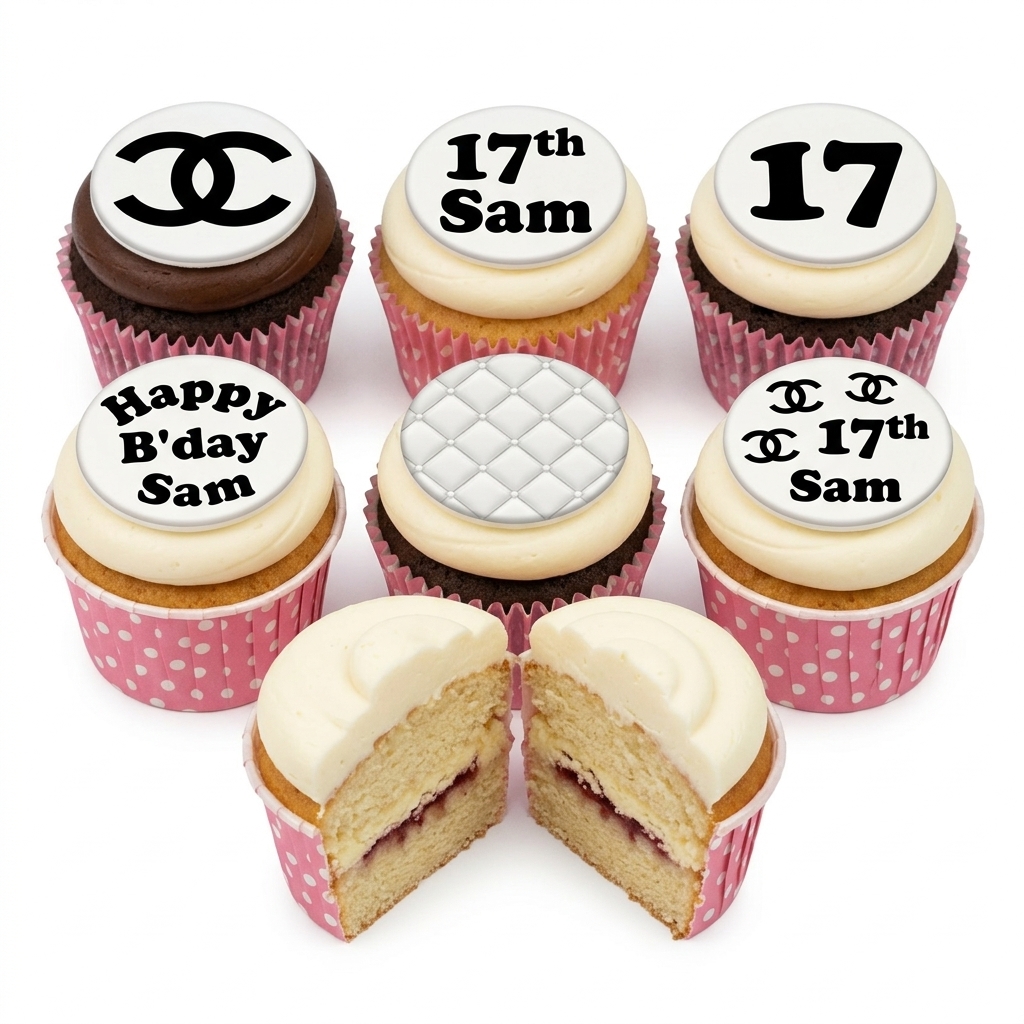 Chanel Birthday Cupcakes