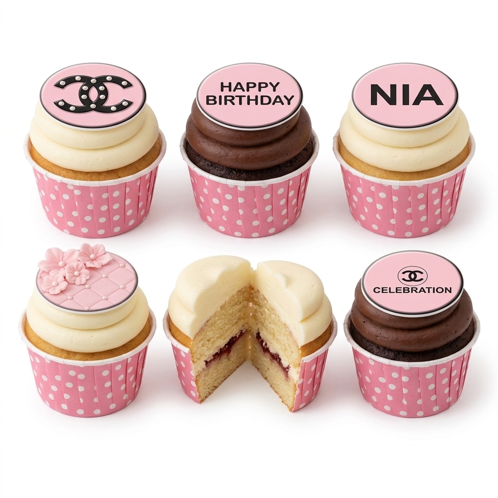 Designer Birthday Cupcakes for Her