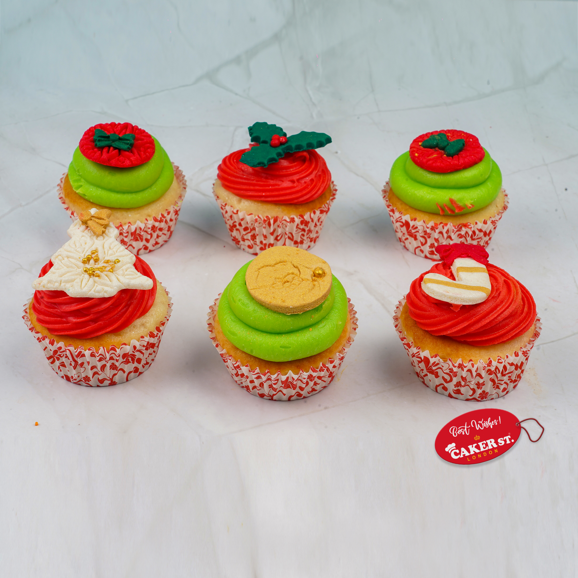Cheer Christmas Cupcakes