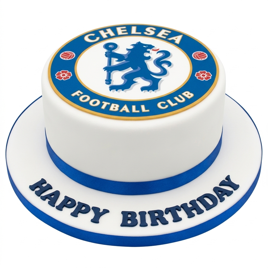 Chelsea FC Football Birthday Cake