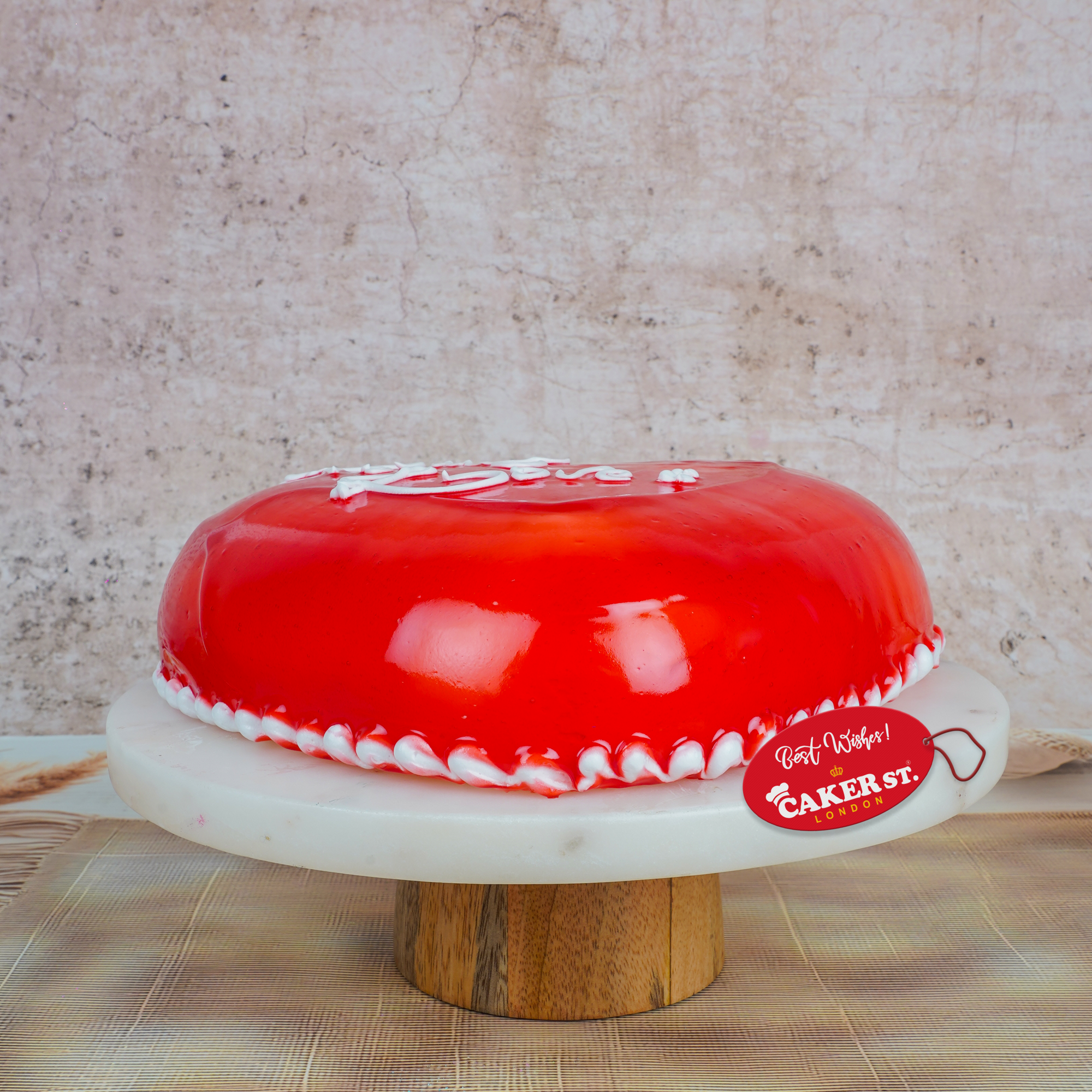 Cherished Strawberry Heart Cake 