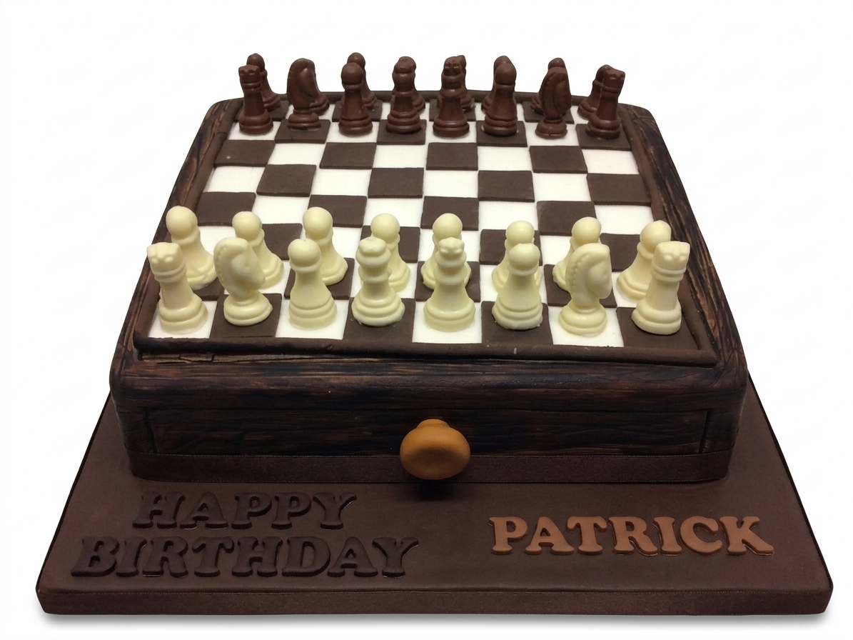 Chess Board Birthday Cake