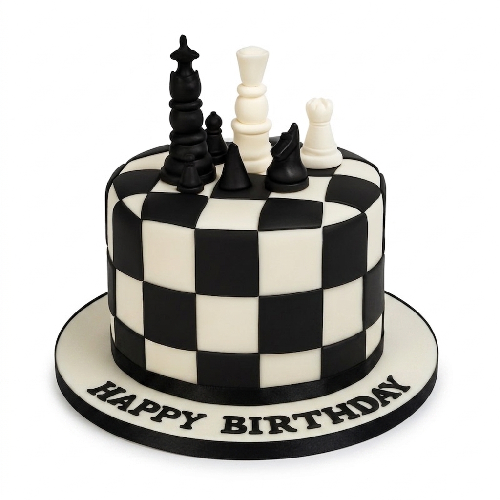 Chess Birthday Cake