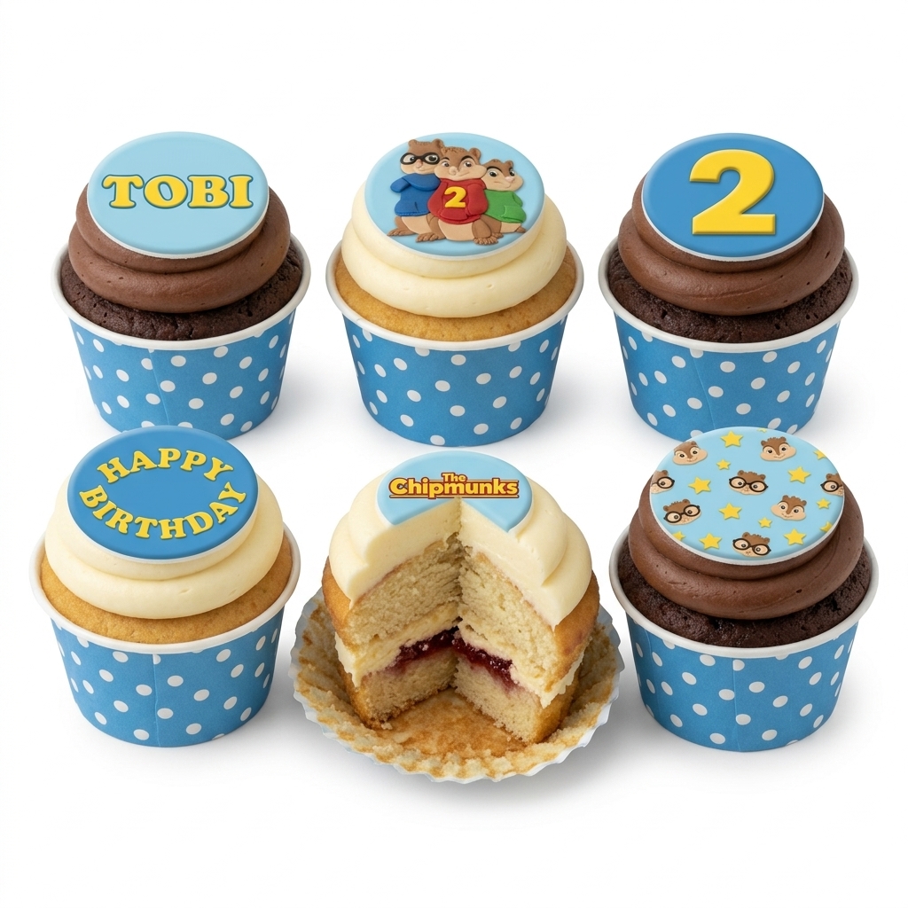 Alvin and the Chipmunks Birthday Cupcakes