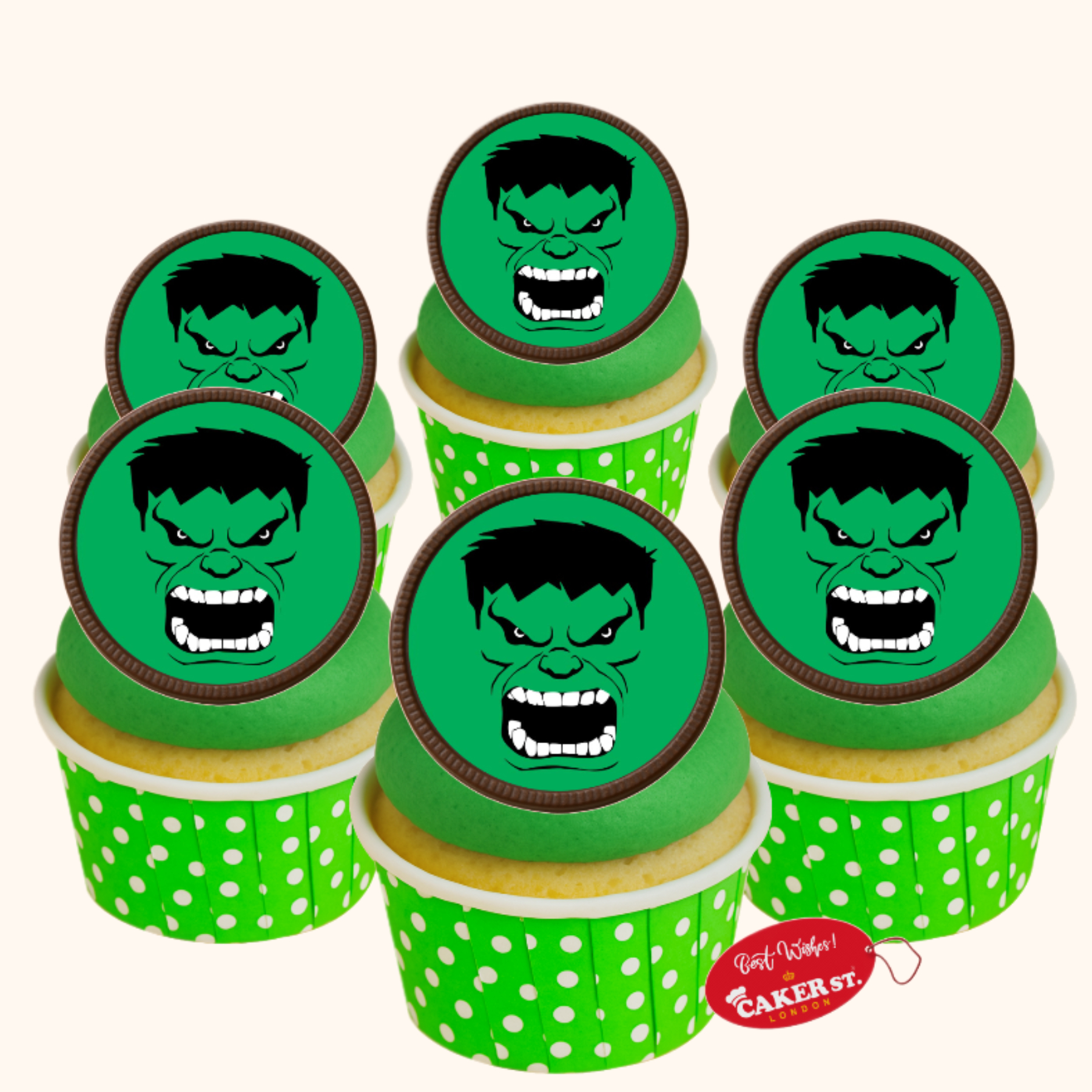 Chocolate Disc Avengers Theme Cupcakes