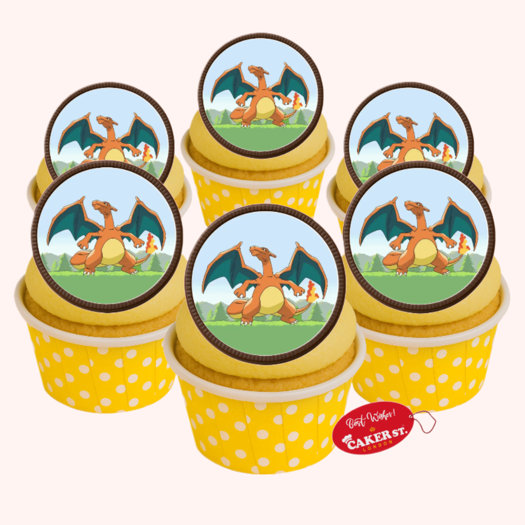 Chocolate Disc Pokemon Cupcakes