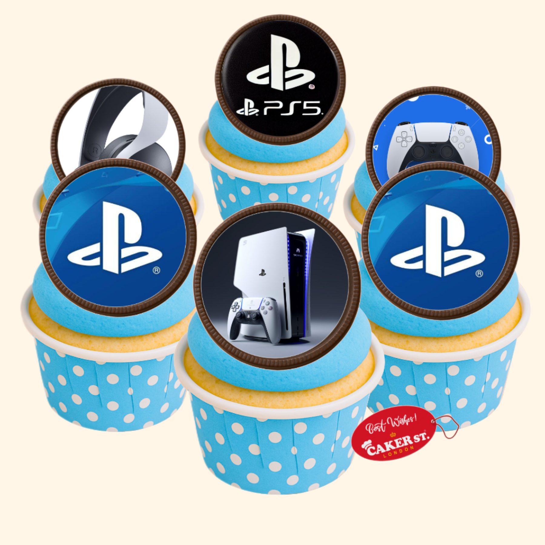 Chocolate Disc Ps5 Playstation Cupcakes 