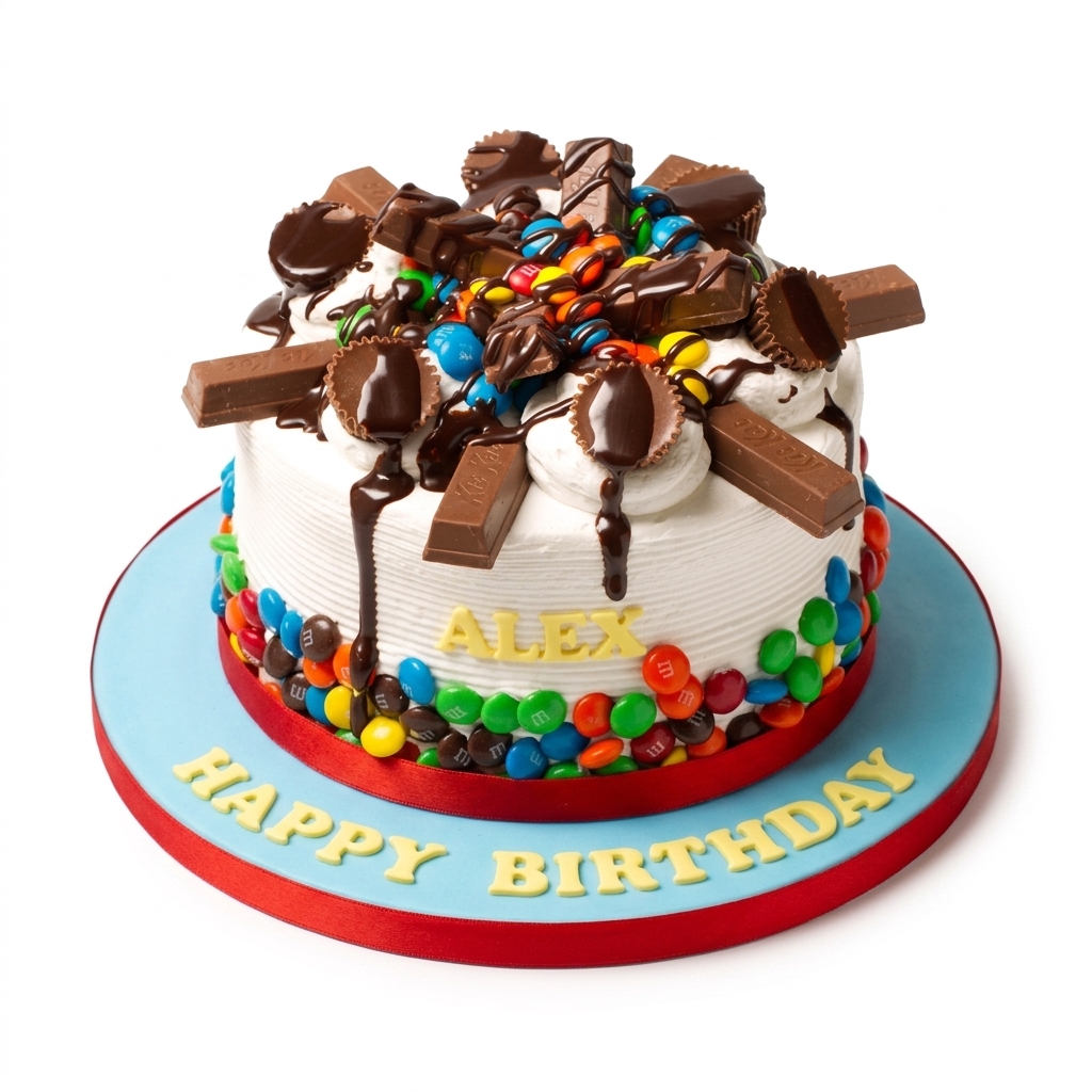 Candy Overload Birthday Cake