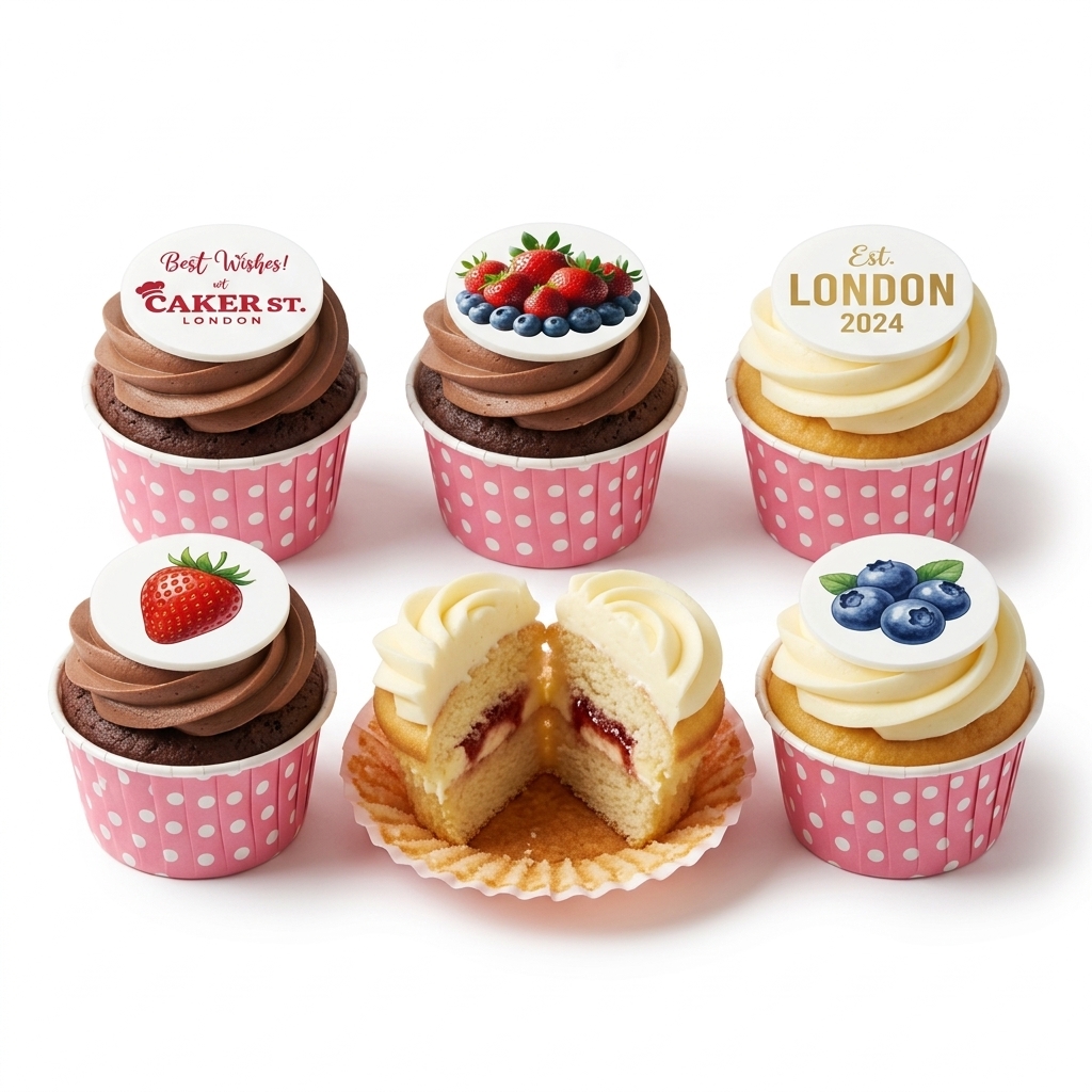 Customisable Fruit Celebration Cupcakes