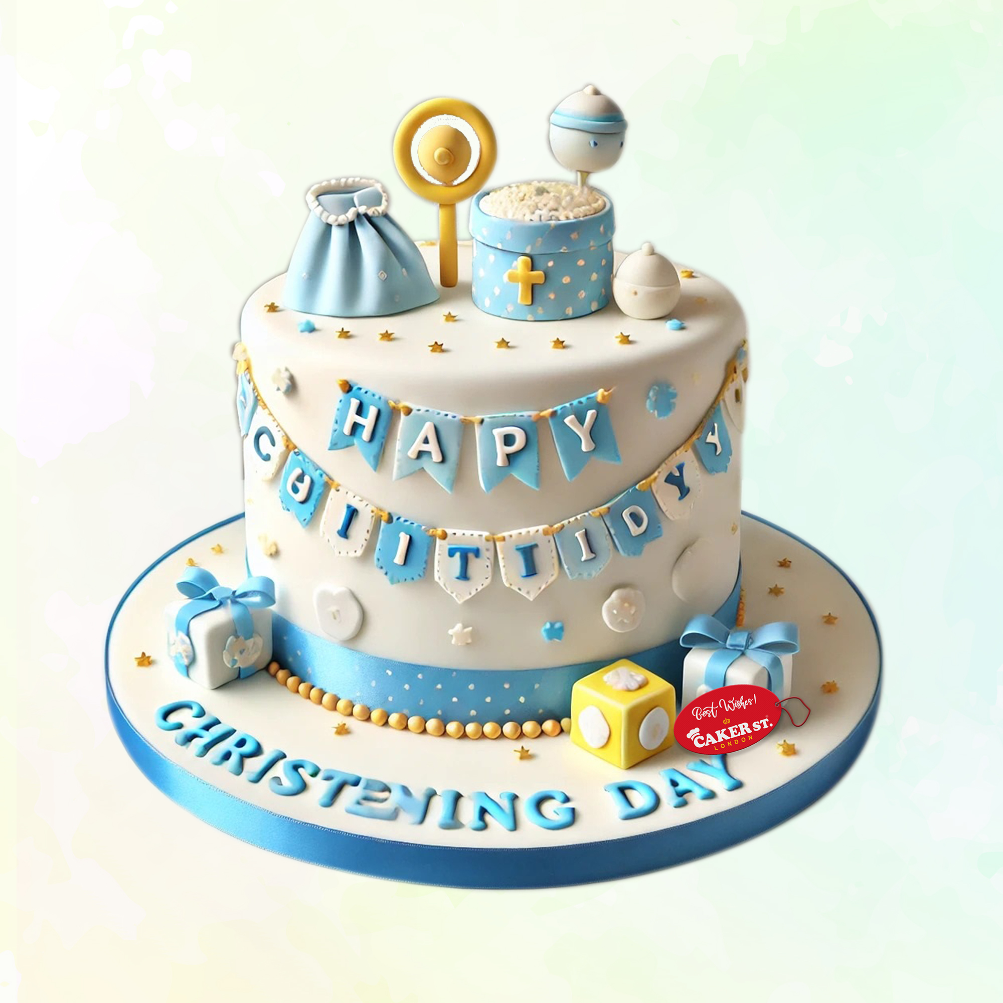 Christening Cake For Boys