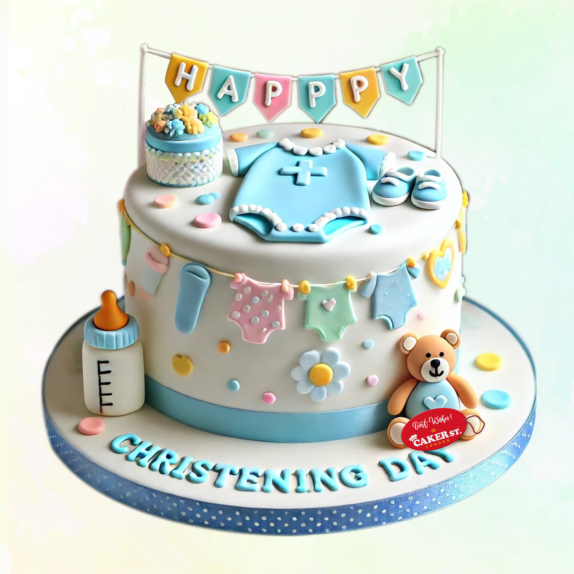 Christening Cake For Boys