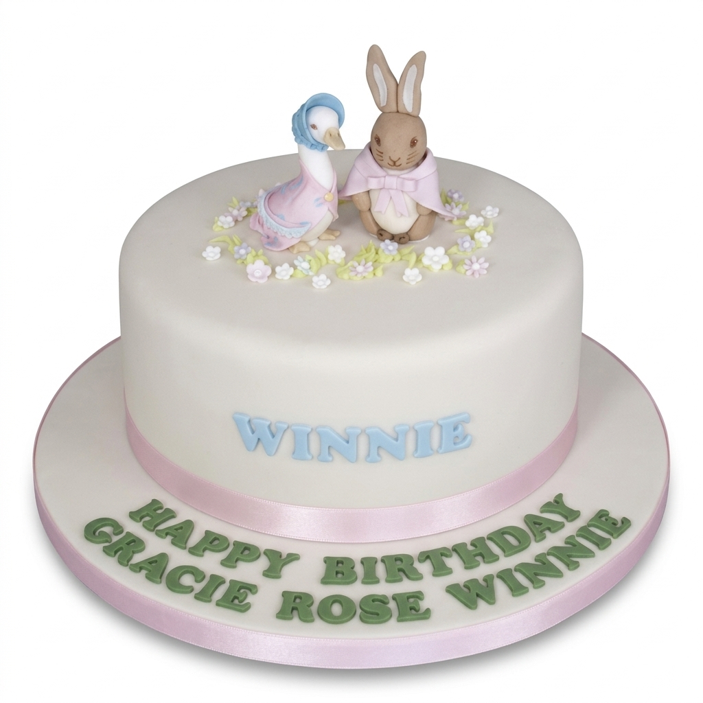 Peter Rabbit & Jemima Puddle-Duck Birthday Cake