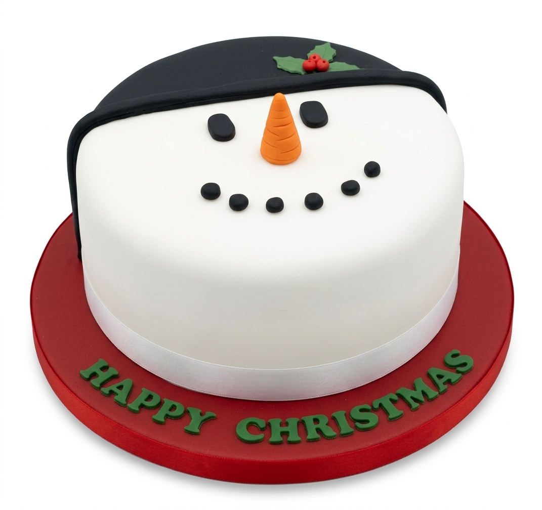 Snowman Christmas Cake