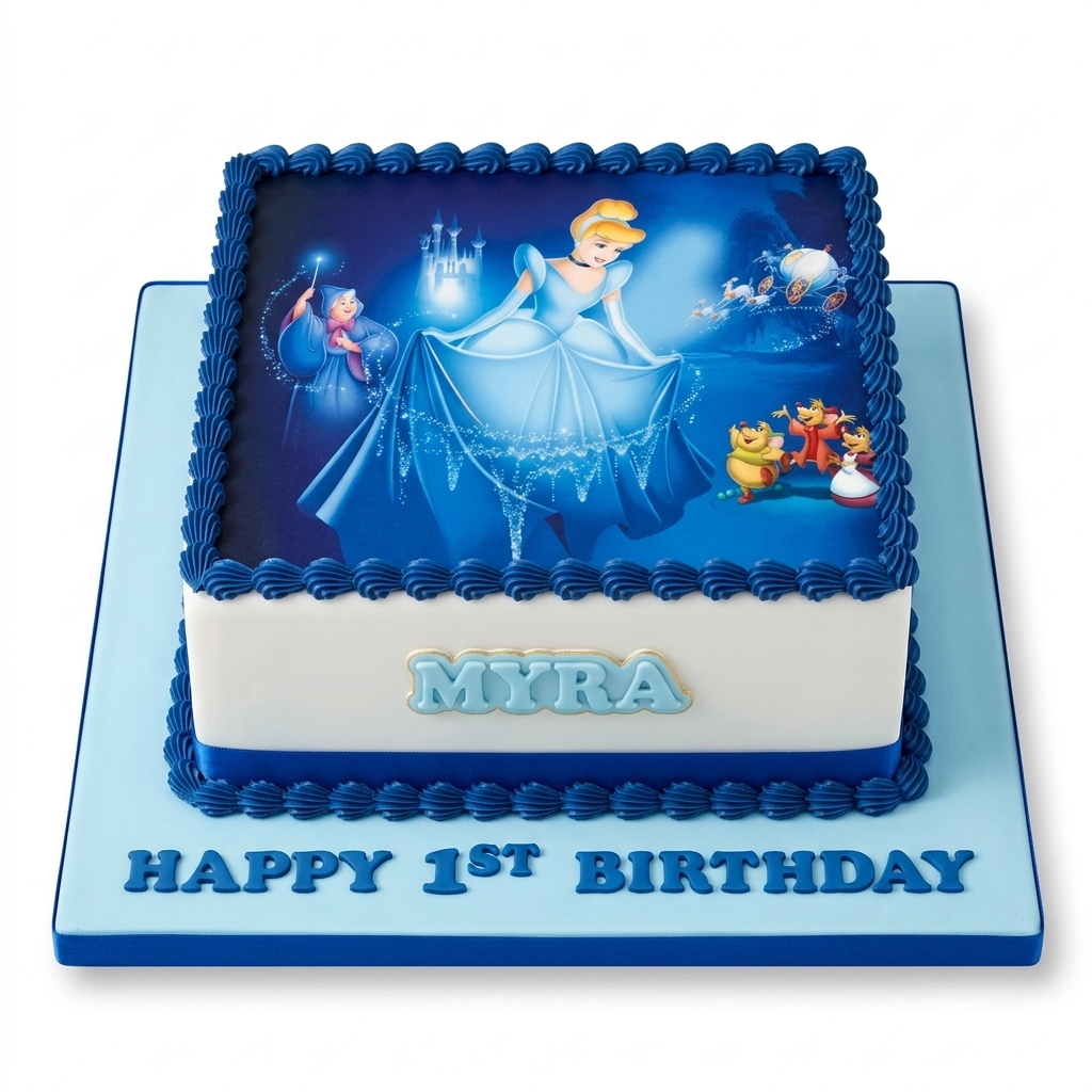 Disney Princess Cinderella Birthday Cake