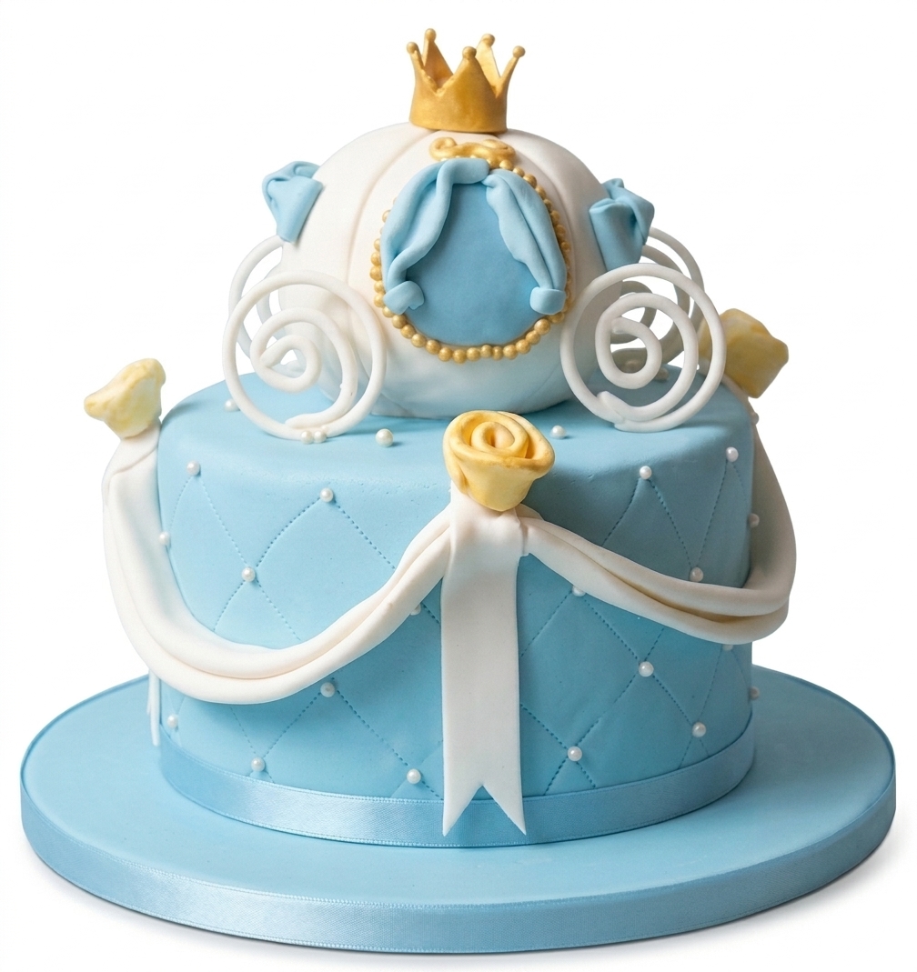 Princess Carriage Birthday Cake for Girls