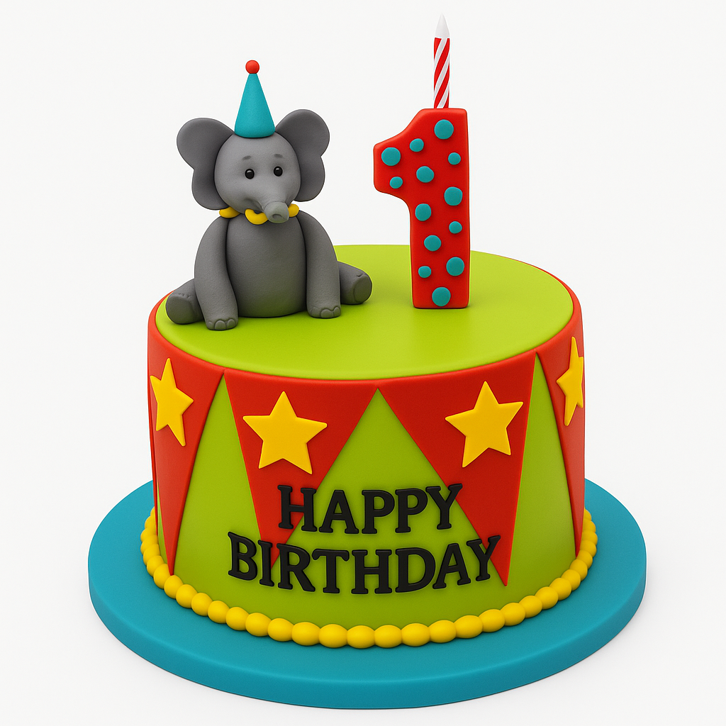 Circus Birthday Cake