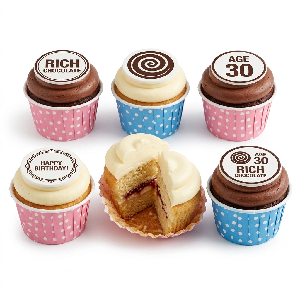 Custom Age Birthday Cupcakes | Personalised UK Delivery
