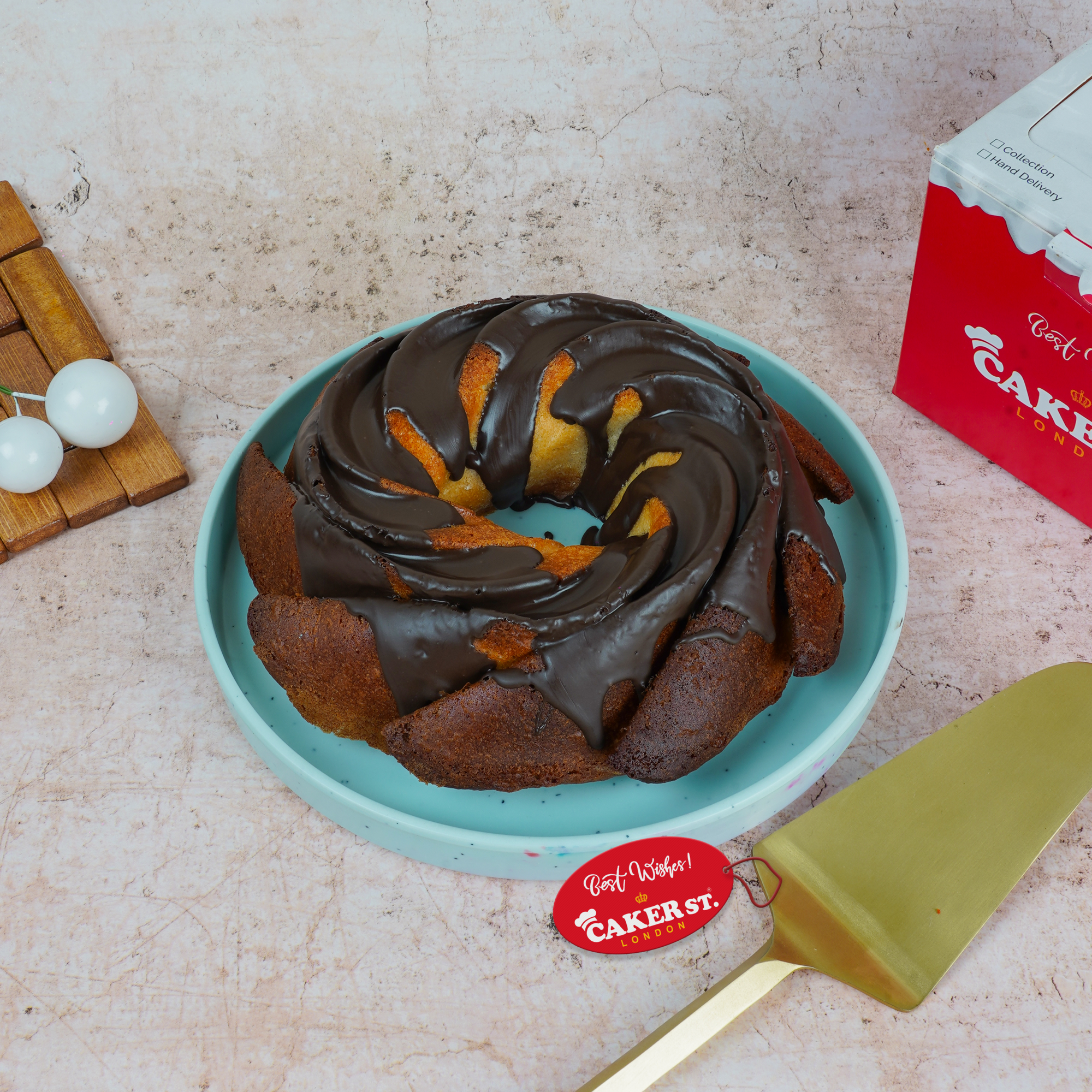 Classic Vanilla Ganache Bundt Cake