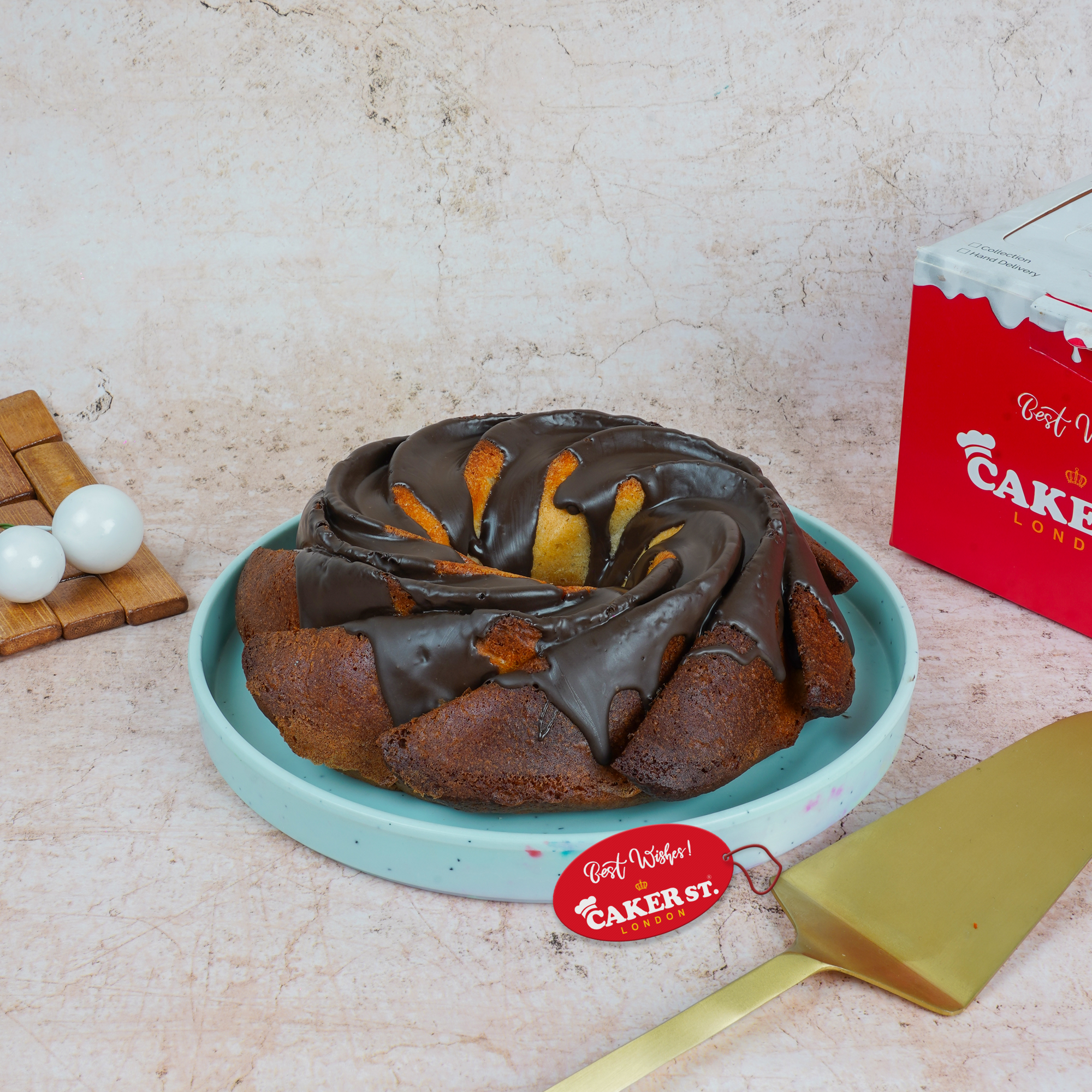 Classic Vanilla Ganache Bundt Cake