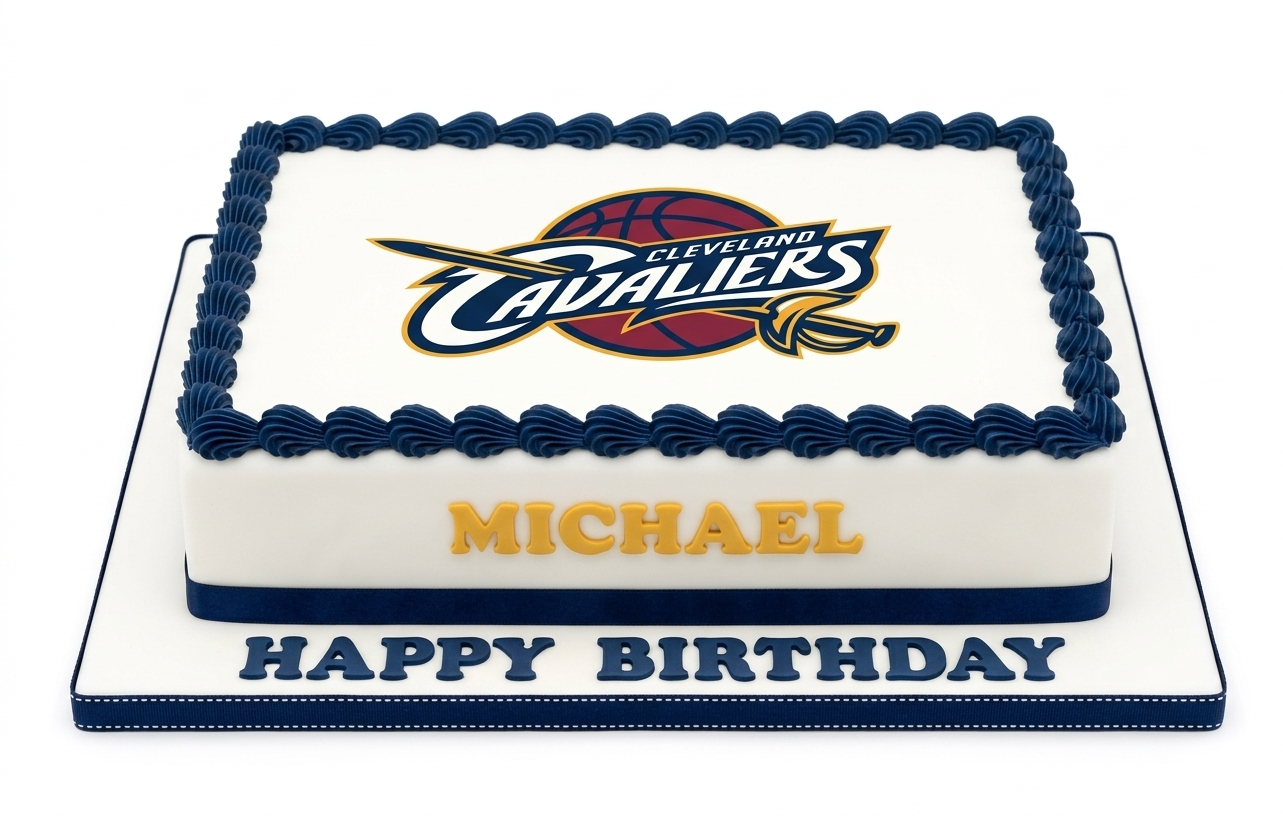 Cleveland Cavaliers Basketball Birthday Cake