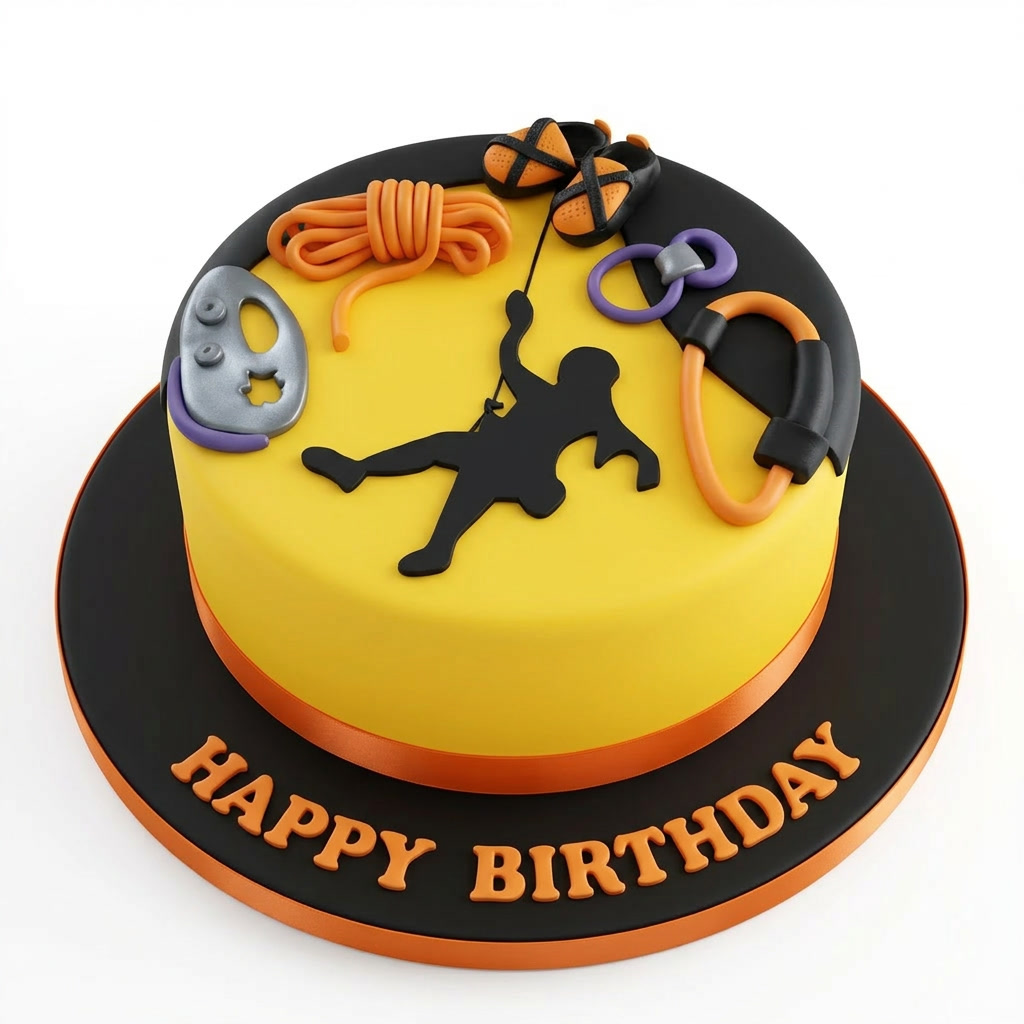 Climbing Adventure Birthday Cake