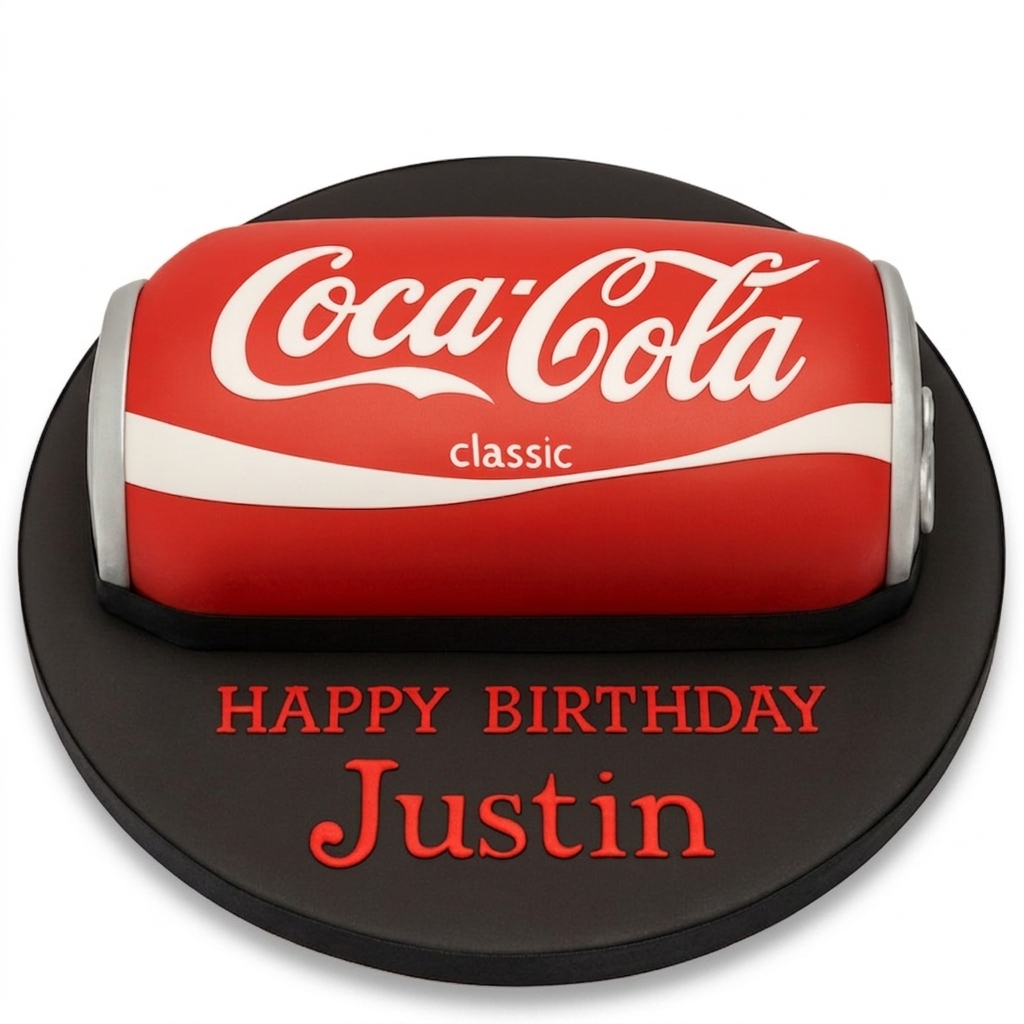 Coca-Cola Can Birthday Cake