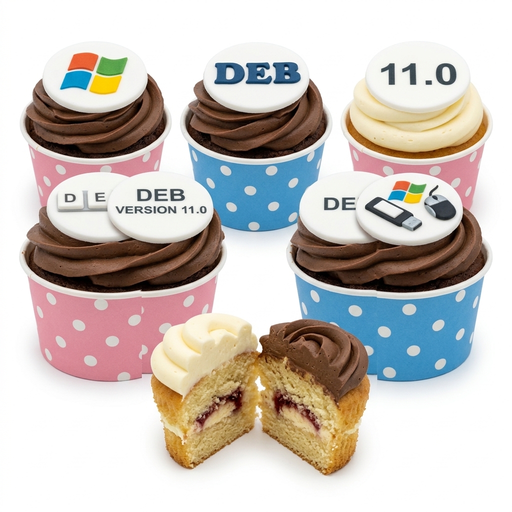 Computer Theme Birthday Cupcakes