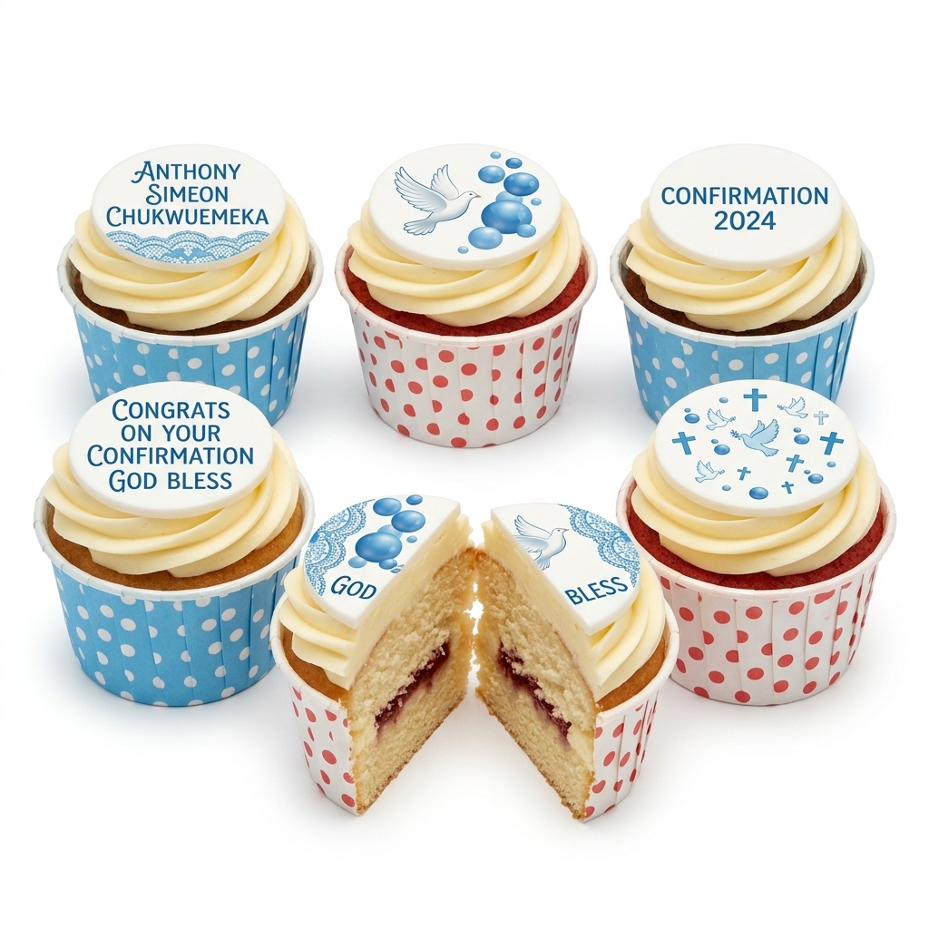 Personalised Confirmation Cupcakes