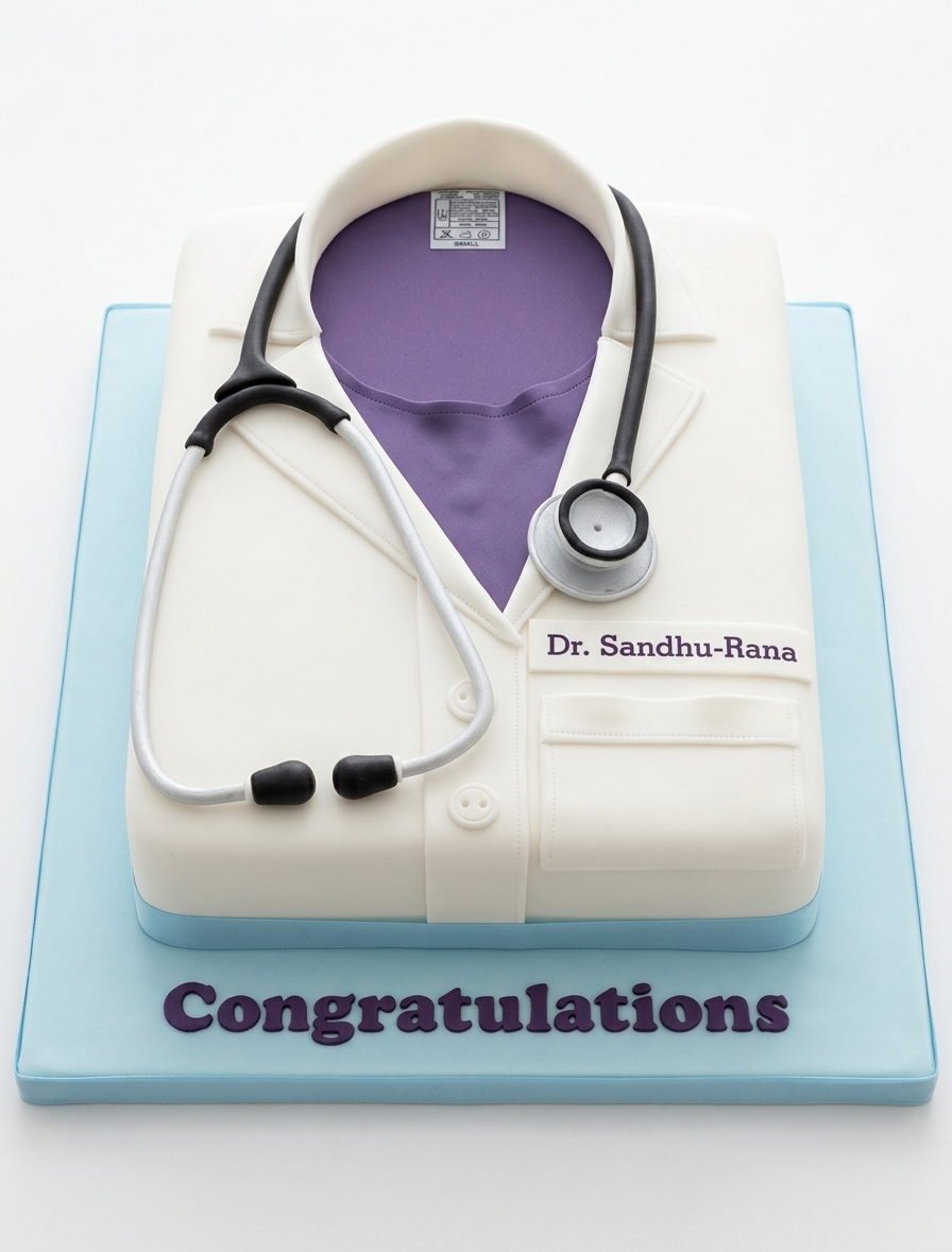 Doctor Theme Celebration Cake