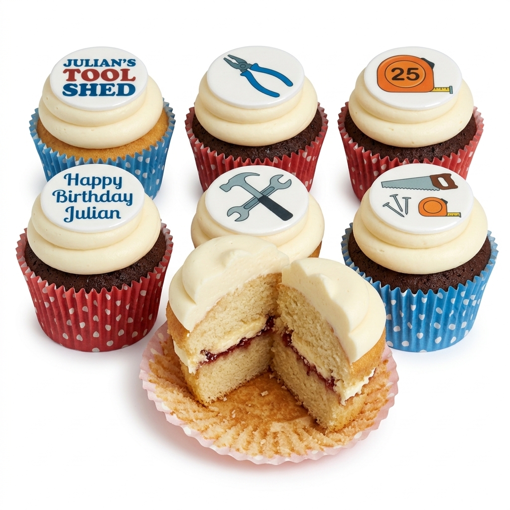 DIY Tools Birthday Cupcakes for Him