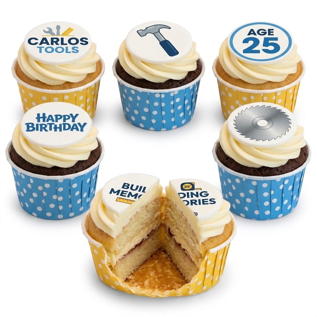 DIY Tools Theme Birthday Cupcakes