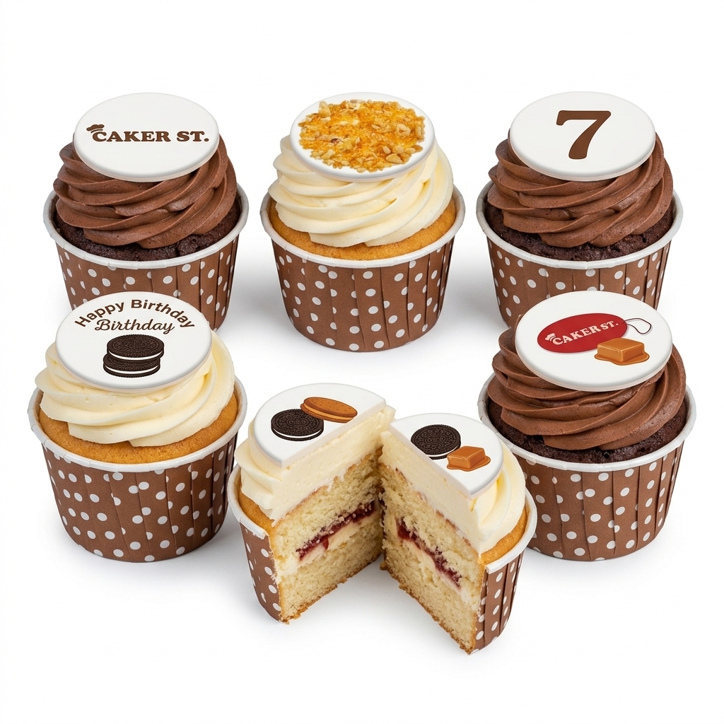 Assorted Kids Birthday Cupcakes