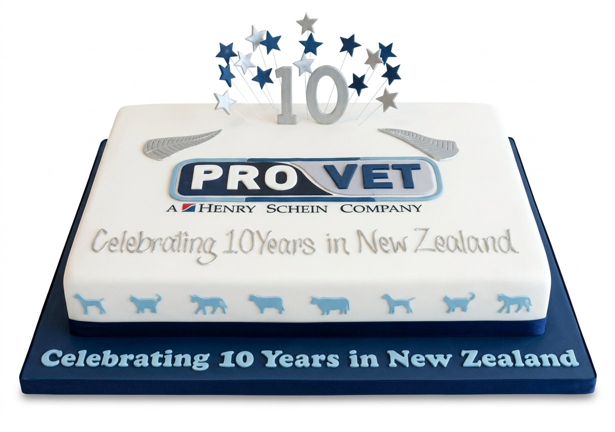 Corporate 10th Anniversary Celebration Cake