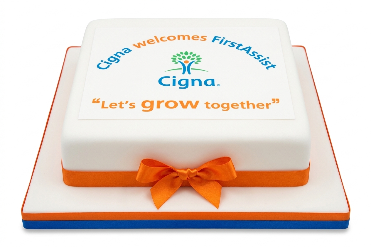 Personalised Company Logo Cake for Corporate Events