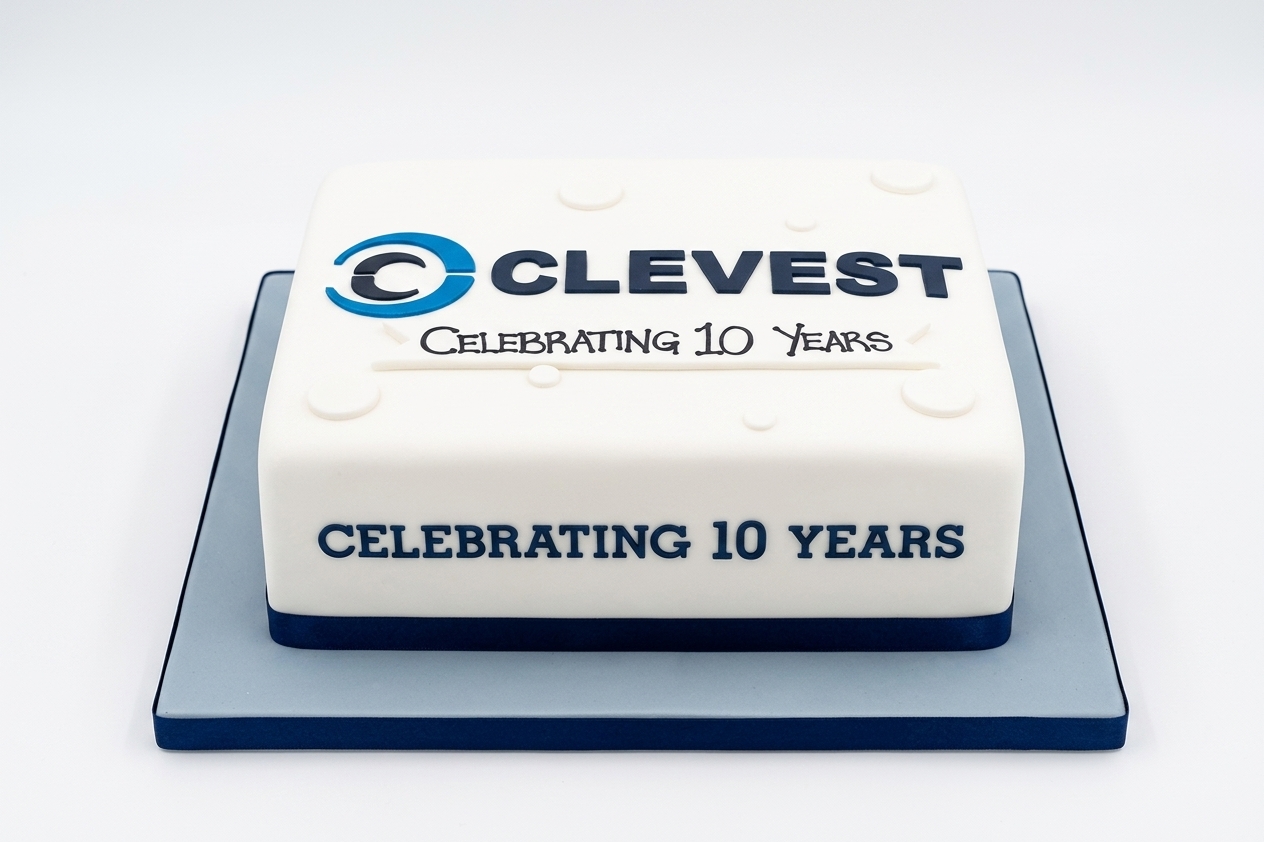 Corporate 10 Year Anniversary Cake