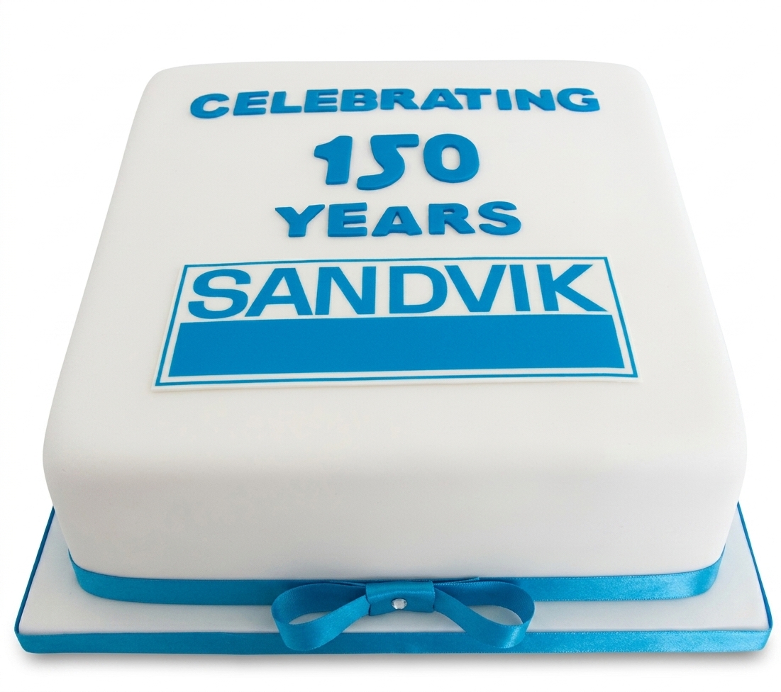Elegant Corporate Anniversary Cake