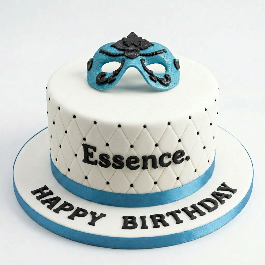Masquerade Theme Birthday Cake for Her