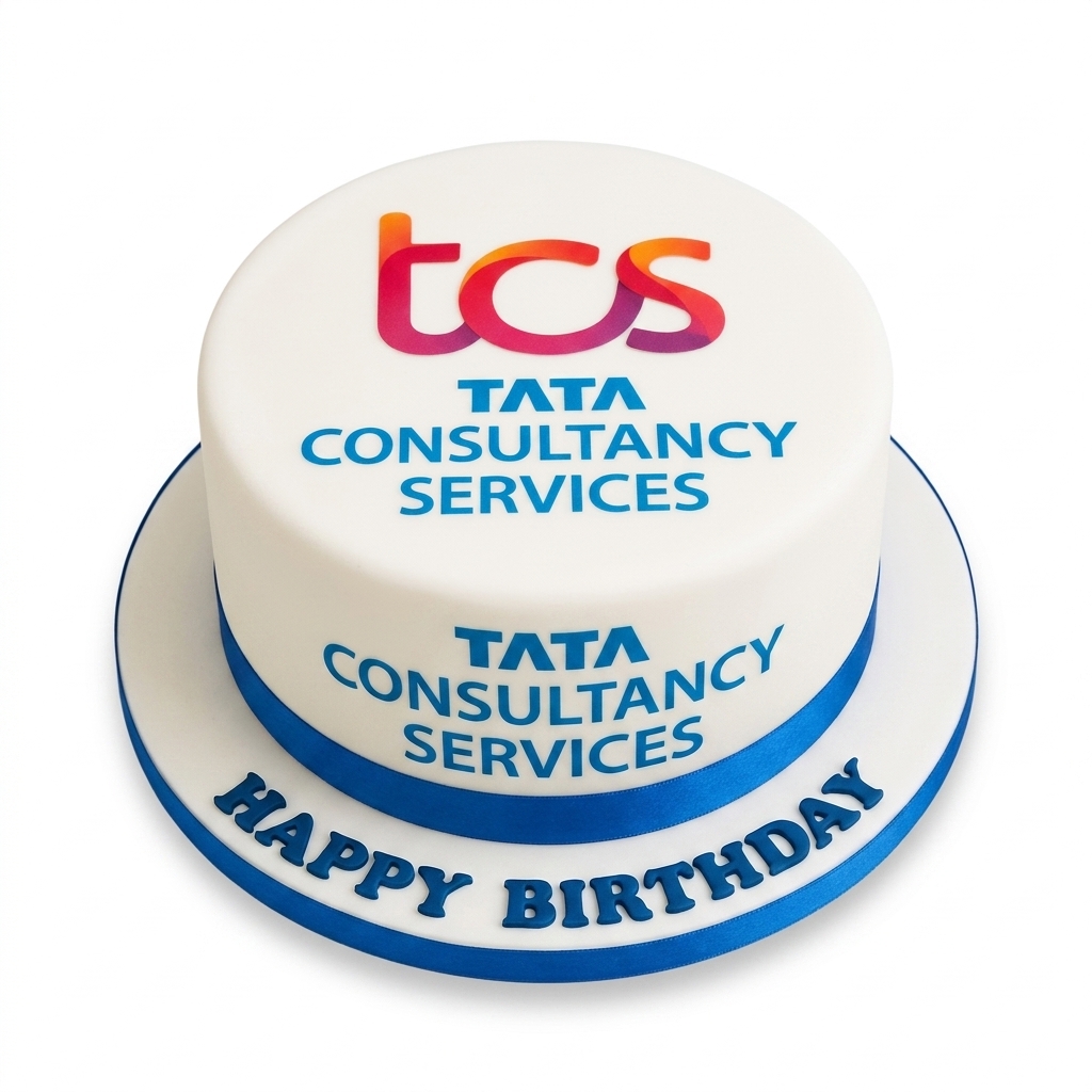 Personalised Corporate Logo Birthday Cake