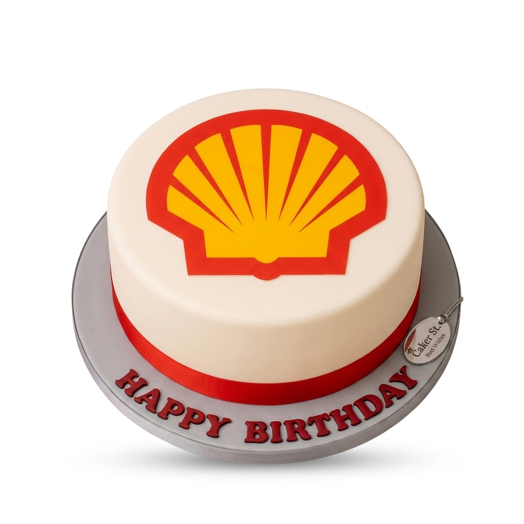 Shell Logo Birthday Cake