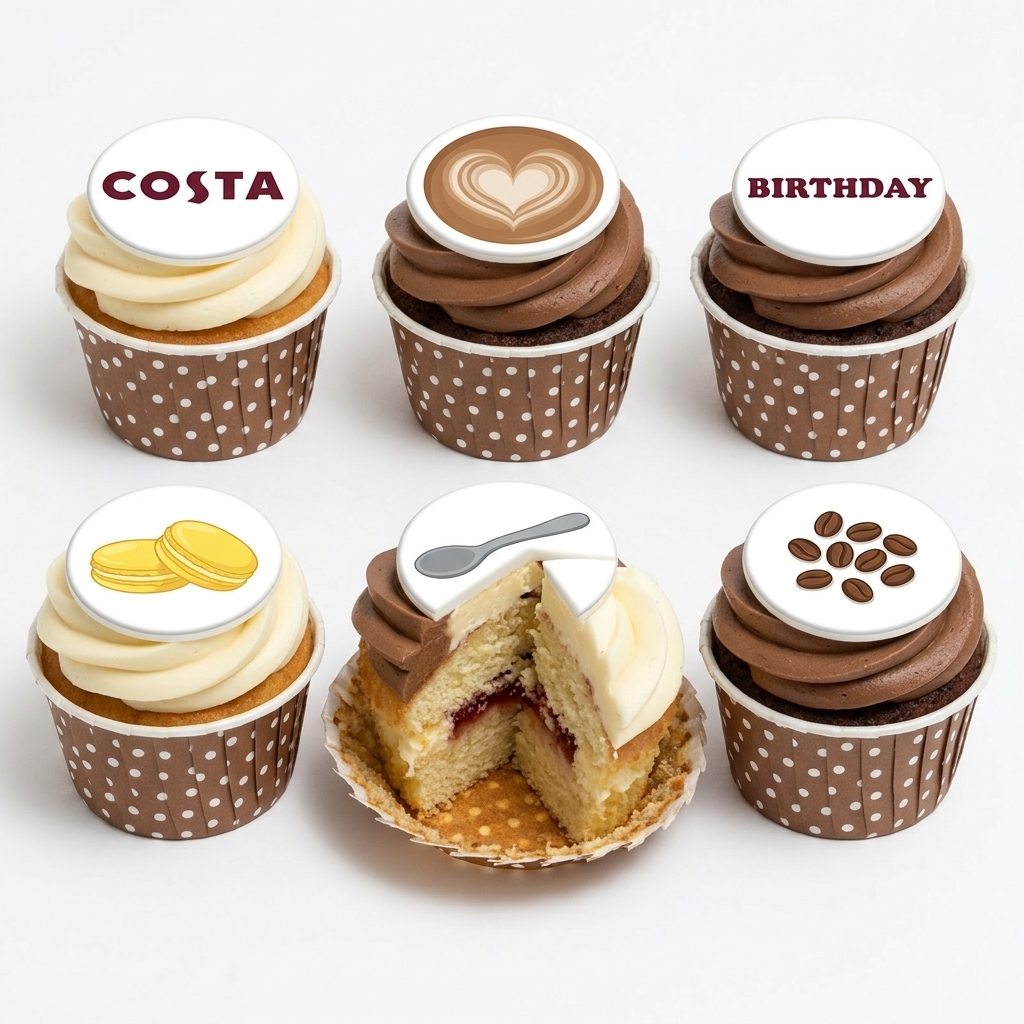 Costa Coffee Birthday Cupcakes