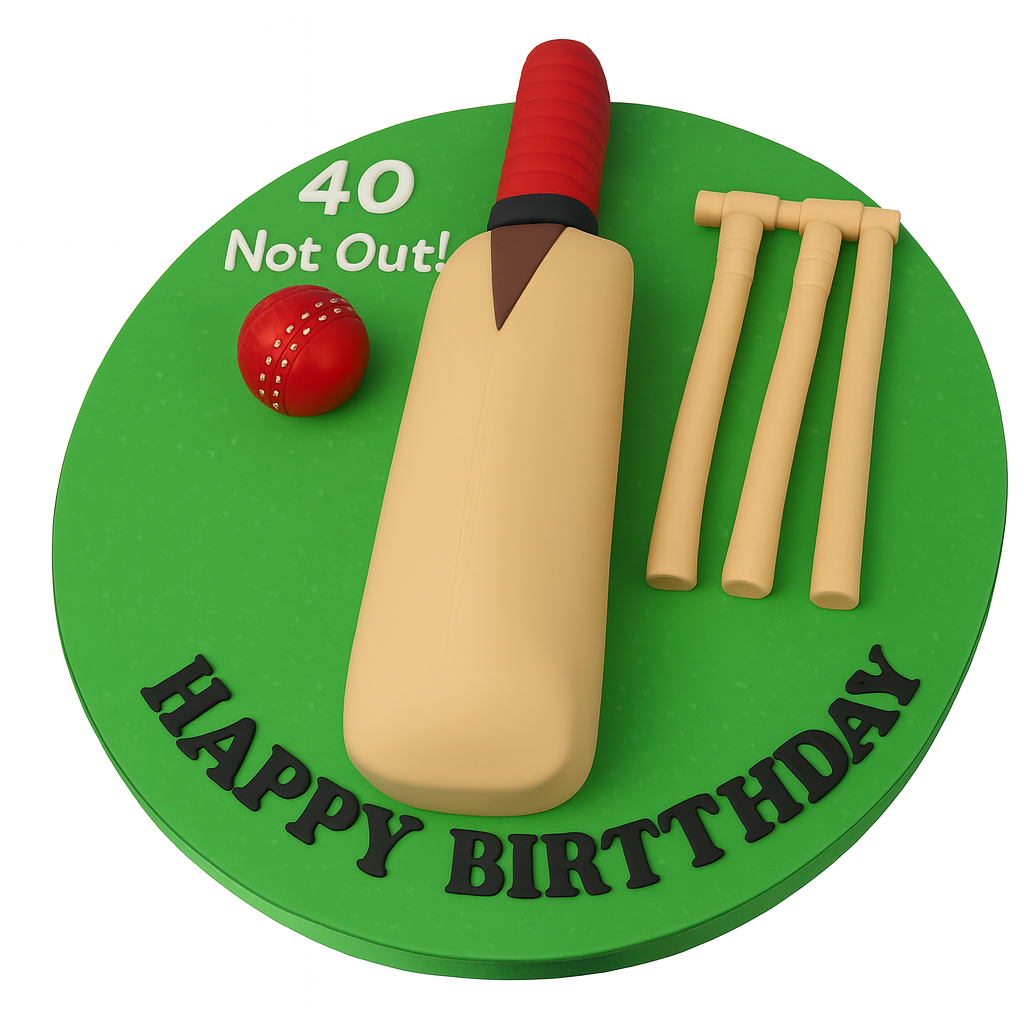 Cricket Birthday Cake 