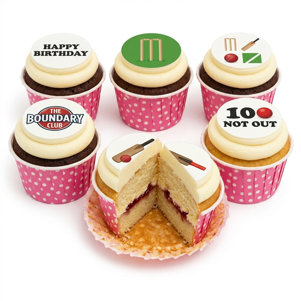 Cricket Birthday Cupcakes for Him