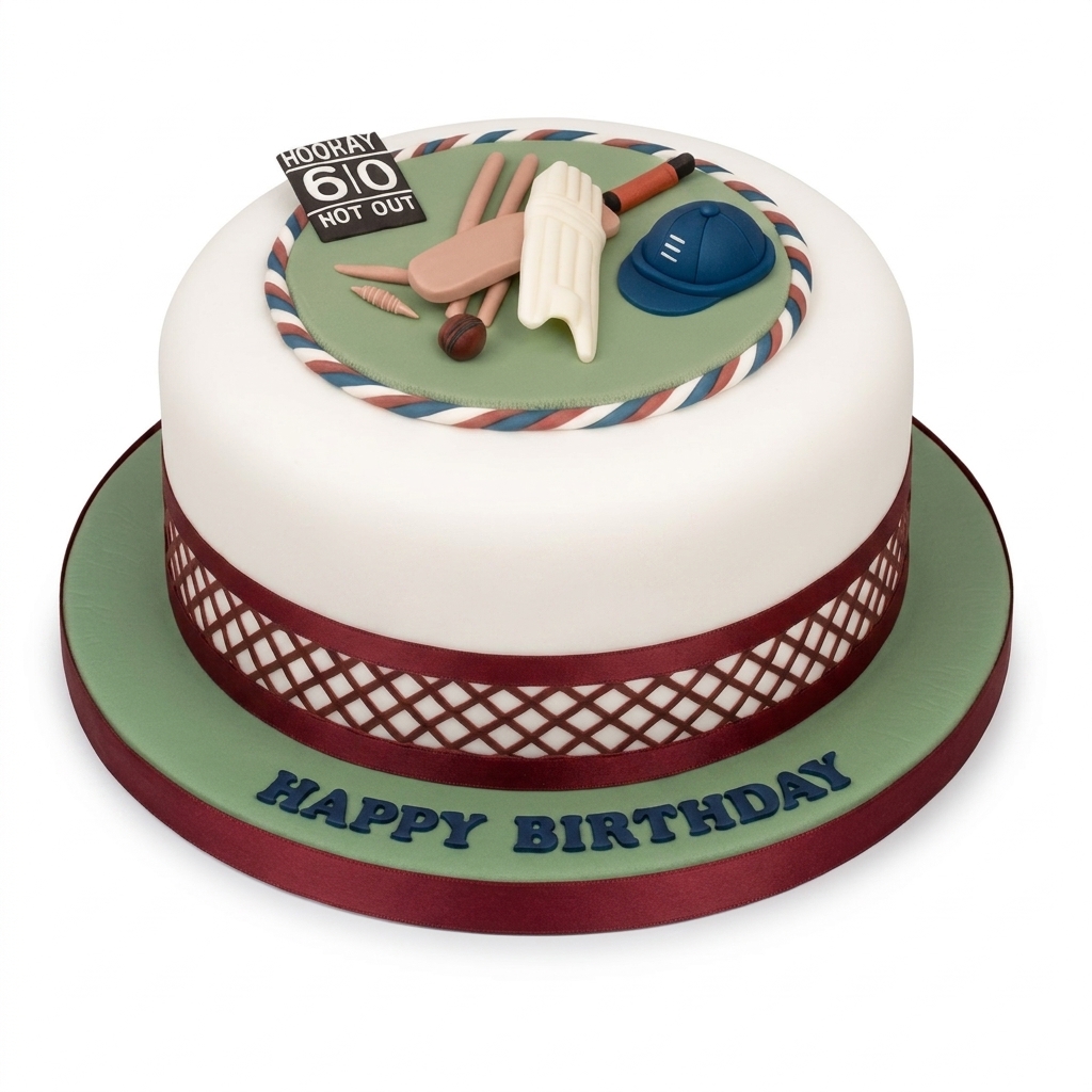 Cricket Birthday Cake | Personalised Sports Theme Cake